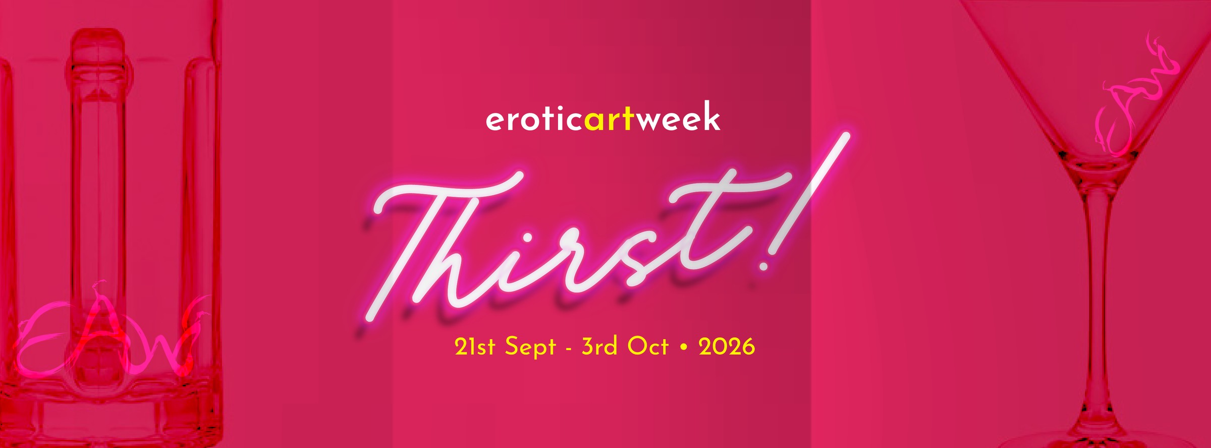 Erotic Art Week TT 2026 campaign banner artwork